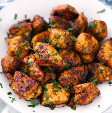 Square photo of Greek Chicken Bites.