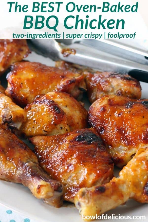 pinterest image for bbq chicken