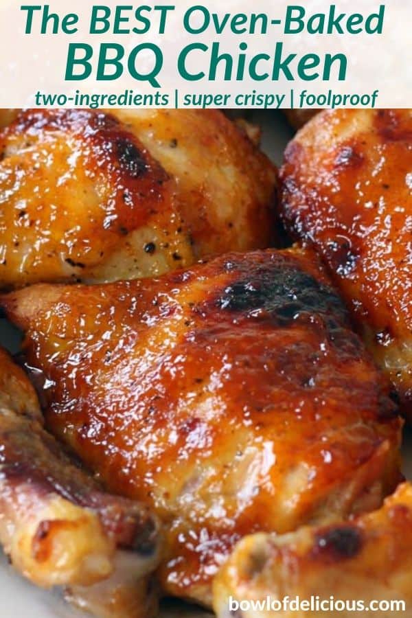 pinterest image for bbq chicken