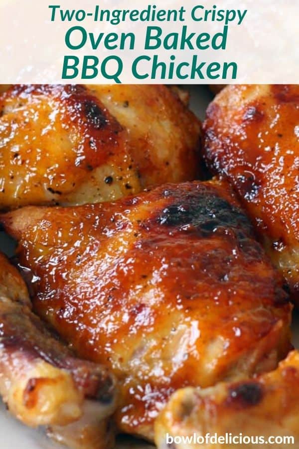 pinterest image for bbq chicken