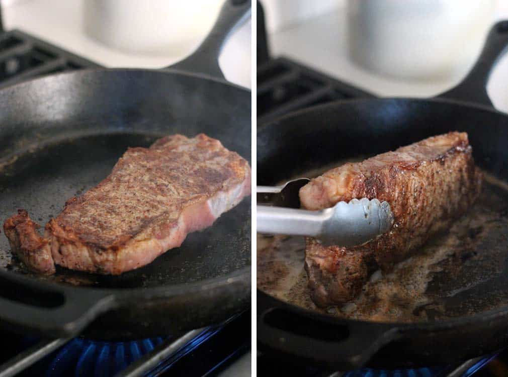 Make the most PERFECT tender, melt-in-your-mouth steak with these 9 easy steps/tricks, with a rich browned butter pan sauce drizzled on top. Paleo and Whole30 approved!