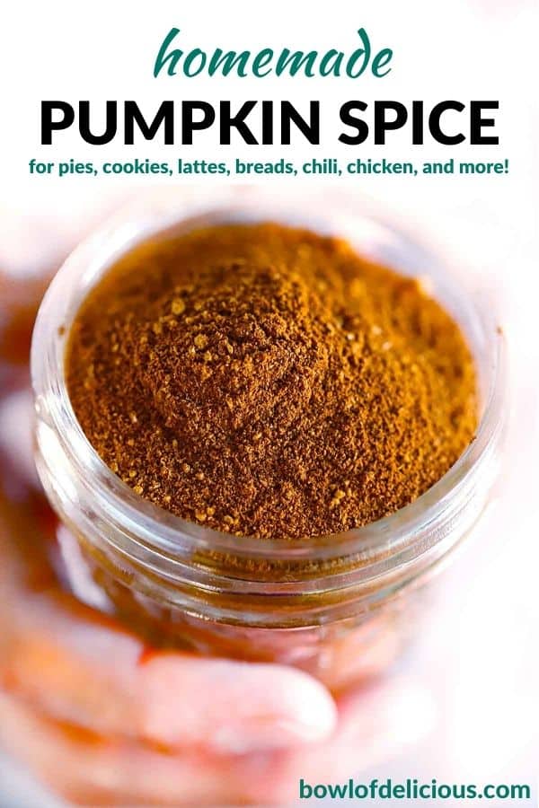 Pinterest image for pumpkin spice mix.