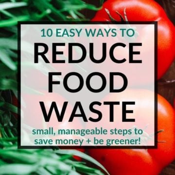 pinterest image for how to reduce food waste
