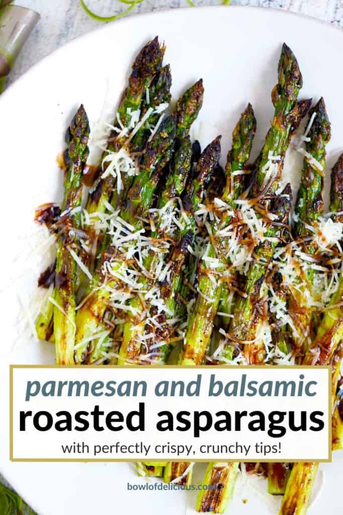 Pinterest image for Roasted Asparagus